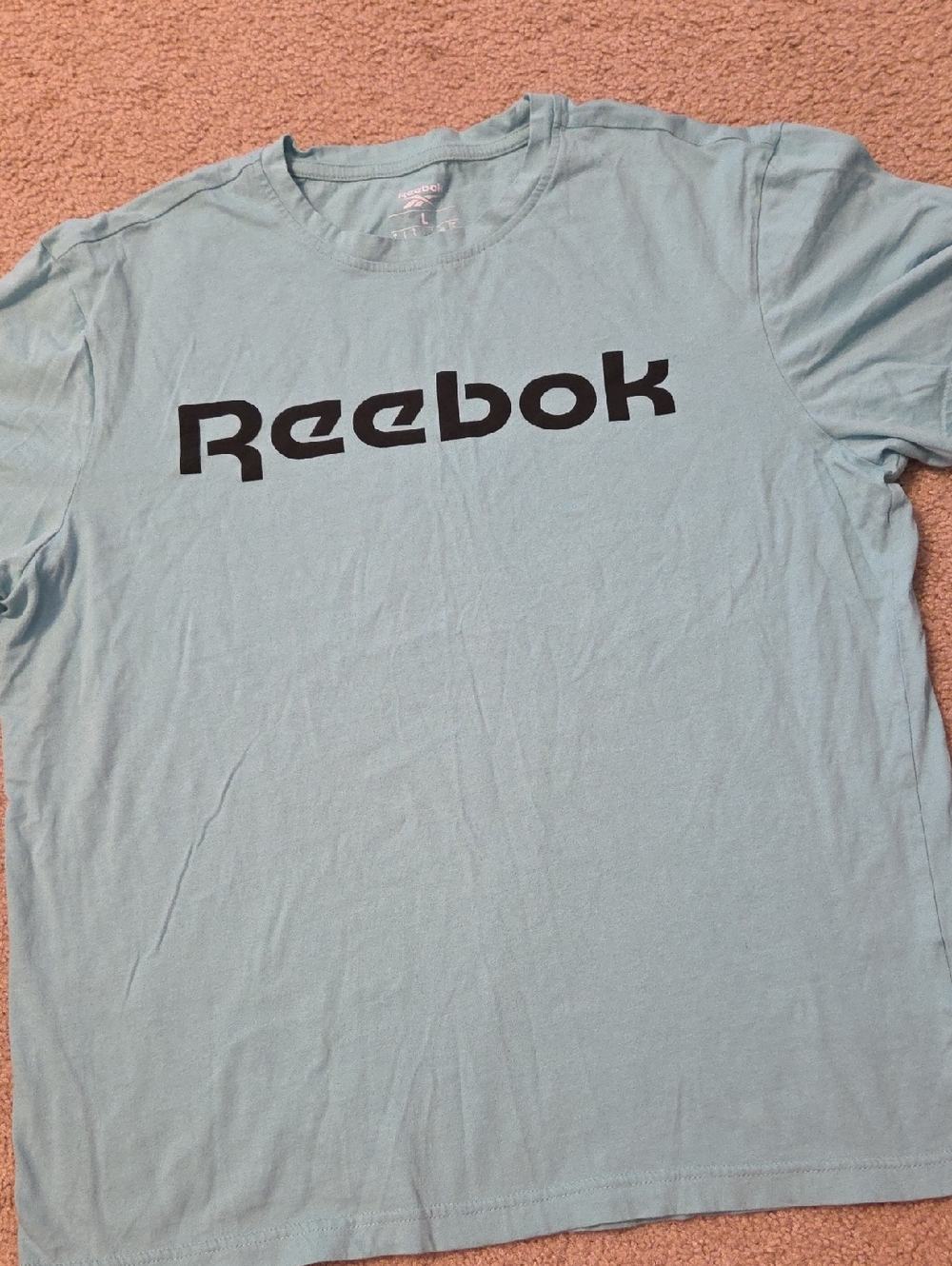 Reebok Men’s Light Blue Logo Crew Tee